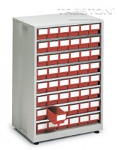 Skříňka na zásobníky 4840-5, červená