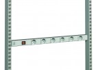 Kabelový panel se zásuvkami, M750, 6 DE Schuko zásuvek, vypínač, 91151002P