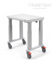 Vozík SAPEL s elektricky nastavitelnou výškou, 500x750mm, 4 nohy, SAPEL50754L-41