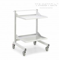 Průmyslový vozík Treston Multi Trolley M900, nízký, 2 police, TMTL9-001-41