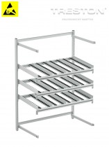 Zadní rozšíření Treston FiFo Flow Rack, M1350, ESD, 1385x735x1860mm, TFR1350RE-49