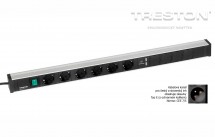 Kabelový kanál M900, 6 zásuvek, 2 USB, vypínač, TPR9-001
