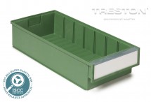 Policový zásobník 4020-7 BIOX, 186 x 400 x 82 mm, zelený