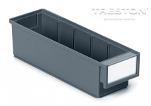Policový zásobník 3010-3, 300 x 92 x 82 mm, šedý