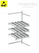 Boční-zadní rozšíření Treston FiFo Flow Rack, M900, ESD, 933x735x1860mm, TFR900SRE-49