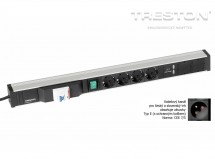 Kabelový kanál 683, 4 zásuvky, 2 USB, fcp, vypínač, TPR7-008-FR