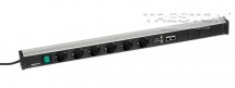 Kabelový kanál 836, 6 zásuvek, 2 USB, 2 CAT6A, vypínač, TPR9-003-FR