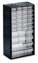 Skříň k ukládání malých součástek 550C-3, transparentní