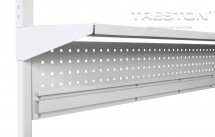 Perforovaný panel s lištou na zásobníky PP 150