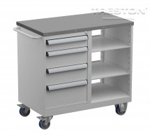 Vozík na nářadí Tool Trolley 5, ocelová deska, TWIN45-005-41