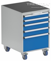 Zásuvková skříňka 53/66-1, kolečka, 5366301-07