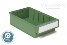 Policový zásobník 3020-7 BIOX, 186 x 300 x 82 mm, zelený