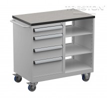 Vozík na nářadí Tool Trolley 5, vinylová deska, TWIN45-105-41