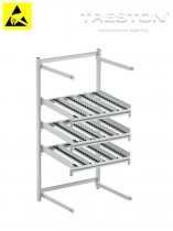 Zadní rozšíření Treston FiFo Flow Rack, M900, ESD, 933x735x1860mm, TFR900RE-49