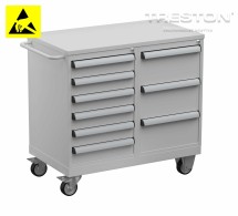 Vozík na nářadí Tool Trolley 4, ocelová deska, ESD, TWIN45-004-41TWIN45-204-49
