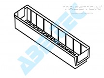 Policový zásobník 5010-1, 500 x 92 x 82 mm, transparentní