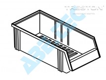 Stohovací zásobník 1940-6, 400 x 186 x 156 mm, modrý