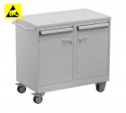 Treston - Vozík na nářadí Tool Trolley 2, ocelová deska, ESD, TWIN45-202-49