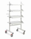 Treston - Průmyslový vozík Treston Multi Trolley M500, vysoký, 4 nastavitelné police, TMTH5-002-41