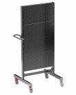 Treston - Průmyslový vozík Treston Multi Trolley M750, vysoký, perf. panely, černý TMTH7-005-18