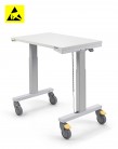 Vozík SAPEL s elektricky nastavitelnou výškou, 500x750mm, 2 nohy, ESD, SAPEL50752L-49