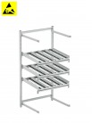 Zadní rozšíření Treston FiFo Flow Rack, M900, ESD, 933x735x1860mm, TFR900RE-49